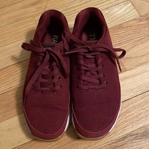 NoBull canvas trainers.  Wine/Cabernet color. W Size 7.5